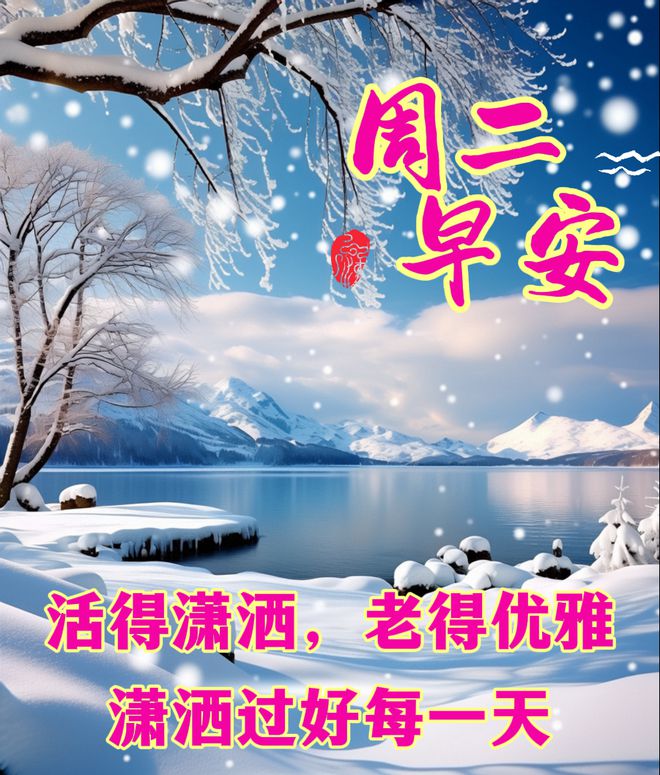 日-周二早上好祝福语图片大全麻将胡了2025年1月14(图7)